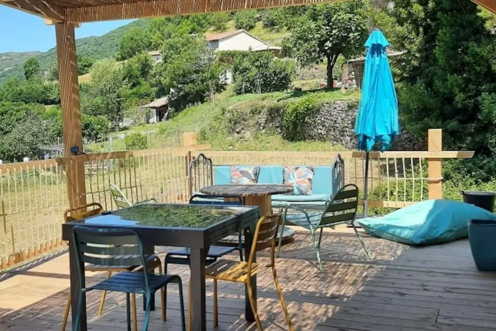 Ardeche Cottage Maison En Ardeche A Thuyets Pont Du Diable, Avec Terrasse Avec Vue Thueyts 0*,
